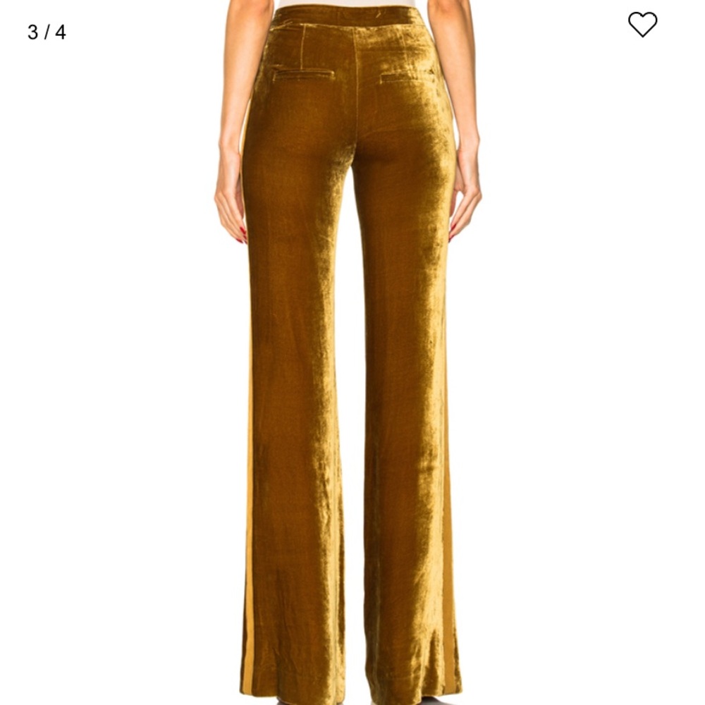 VERONICA BEARD | Ramsey wide leg tux pants gold 2 - Picture 2 of 9
